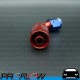 PROFLOW 100 Series 60 Degree Hose End Fitting Blue/Red  AN -6 (AN6)