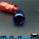 PROFLOW 100 Series 60 Degree Hose End Fitting Blue/Red  AN -6 (AN6)