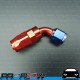 PROFLOW 100 Series 60 Degree Hose End Fitting Blue/Red  AN -6 (AN6)