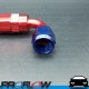 PROFLOW 100 Series 90 Degree Hose End Fitting Blue/Red  AN -6 (AN6)