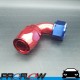 PROFLOW 100 Series 90 Degree Hose End Fitting Blue/Red  AN -20 (AN20)