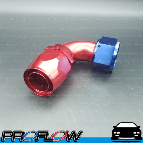 PROFLOW 100 Series 90 Degree Hose End Fitting Blue/Red  AN -20 (AN20)