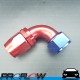 PROFLOW 100 Series 90 Degree Hose End Fitting Blue/Red  AN -20 (AN20)