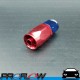 PROFLOW 100 Series Straight Hose End Fitting Blue/Red  AN -6 (AN6)