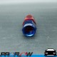 PROFLOW 100 Series Straight Hose End Fitting Blue/Red  AN -6 (AN6)