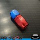 PROFLOW 100 Series Straight Hose End Fitting Blue/Red  AN -8 (AN8)