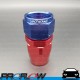 PROFLOW 100 Series Straight Hose End Fitting Blue/Red  AN -16 (AN16)