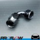 PROFLOW 200 Series 120 Degree Hose End Fitting Black For PTFE  AN -12 (AN12)