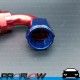 PROFLOW 200 Series 120 Degree Hose End Fitting Blue/Red For PTFE AN -10 (AN10)