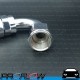 PROFLOW 200 Series 120 Degree Hose End Fitting Polished For PTFE  AN -10 (AN10)