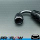 PROFLOW 200 Series 150 Degree Hose End Fitting Black For PTFE  AN -4 (AN4)