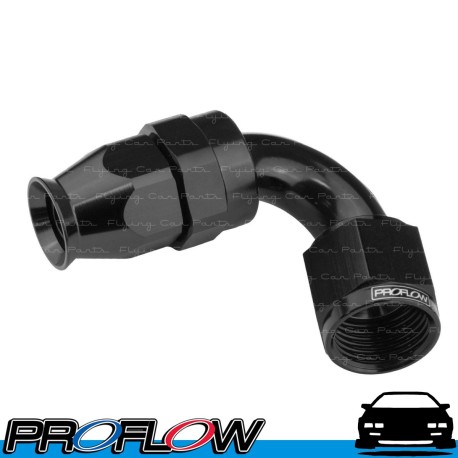 PROFLOW 200 Series 150 Degree Hose End Fitting Black For PTFE  AN -12 (AN12)