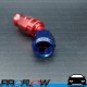 PROFLOW 200 Series 45 Degree Hose End Fitting Blue/Red For PTFE AN -6 (AN6)