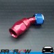 PROFLOW 200 Series 45 Degree Hose End Fitting Blue/Red For PTFE AN -12 (AN12)