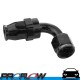 PROFLOW 200 Series 90 Degree Hose End Fitting Black For PTFE  AN -6 (AN6)