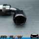 PROFLOW 200 Series 90 Degree Hose End Fitting Black For PTFE  AN -8 (AN8)