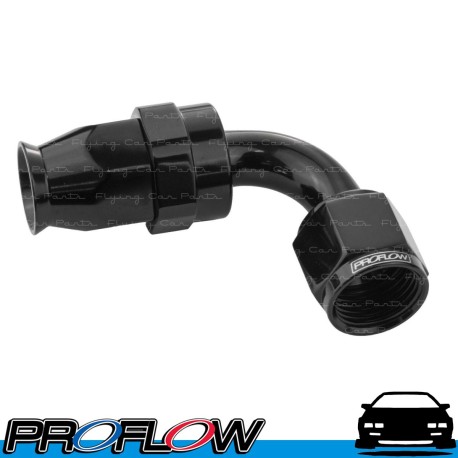 PROFLOW 200 Series 90 Degree Hose End Fitting Black For PTFE  AN -10 (AN10)