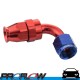 PROFLOW 200 Series 90 Degree Hose End Fitting Blue/Red For PTFE AN -3 (AN3)