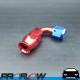 PROFLOW 200 Series 90 Degree Hose End Fitting Blue/Red For PTFE AN -6 (AN6)