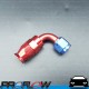 PROFLOW 200 Series 90 Degree Hose End Fitting Blue/Red For PTFE AN -6 (AN6)