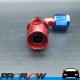 PROFLOW 200 Series 90 Degree Hose End Fitting Blue/Red For PTFE AN -8 (AN8)