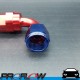 PROFLOW 200 Series 90 Degree Hose End Fitting Blue/Red For PTFE AN -8 (AN8)