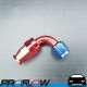 PROFLOW 200 Series 90 Degree Hose End Fitting Blue/Red For PTFE AN -8 (AN8)