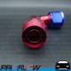 PROFLOW 200 Series 90 Degree Hose End Fitting Blue/Red For PTFE  AN -12 (AN12)