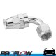 PROFLOW 200 Series 90 Degree Hose End Fitting Polished For PTFE  AN -4 (AN4)