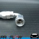 PROFLOW 200 Series 90 Degree Hose End Fitting Polished For PTFE  AN -6 (AN6)