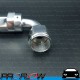 PROFLOW 200 Series 90 Degree Hose End Fitting Polished For PTFE  AN -8 (AN8)