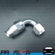 PROFLOW 200 Series 90 Degree Hose End Fitting Polished For PTFE  AN -8 (AN8)