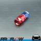 PROFLOW 200 Series Straight Hose End Fitting Blue/Red For PTFE AN -3 (AN3)