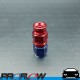 PROFLOW 200 Series Straight Hose End Fitting Blue/Red For PTFE AN -3 (AN3)