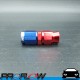 PROFLOW 200 Series Straight Hose End Fitting Blue/Red For PTFE AN -3 (AN3)