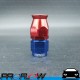 PROFLOW 200 Series Straight Hose End Fitting Blue/Red For PTFE AN -6 (AN6)