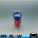 PROFLOW 200 Series Straight Hose End Fitting Blue/Red For PTFE AN -8 (AN8)