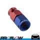 PROFLOW 200 Series Straight Hose End Fitting Blue/Red For PTFE AN -12 (AN12)