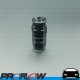 PROFLOW 200 Series Striaght Hose End Fitting Black Aluminium Straight For PTFE  AN -3 (AN3)