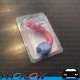 PROFLOW 400 Series 120 Degree Hose End Fitting Blue/Red Push On  AN -8 (AN8)