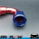 PROFLOW 400 Series 120 Degree Hose End Fitting Blue/Red Push On  AN -10 (AN10)