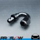 PROFLOW 400 Series 180 Degree Hose End Fitting Black Push On  AN -8 (AN8)