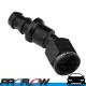 PROFLOW 400 Series 30 Degree Hose End Fitting Black Push On  AN -8 (AN8)