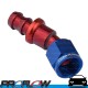 PROFLOW 400 Series 30 Degree Hose End Fitting Blue/Red Push On  AN -4 (AN4)