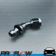 PROFLOW 400 Series 45 Degree Hose End Fitting Black Push On  AN -6 (AN6)