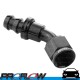 PROFLOW 400 Series 45 Degree Hose End Fitting Black Push On  AN -8 (AN8)