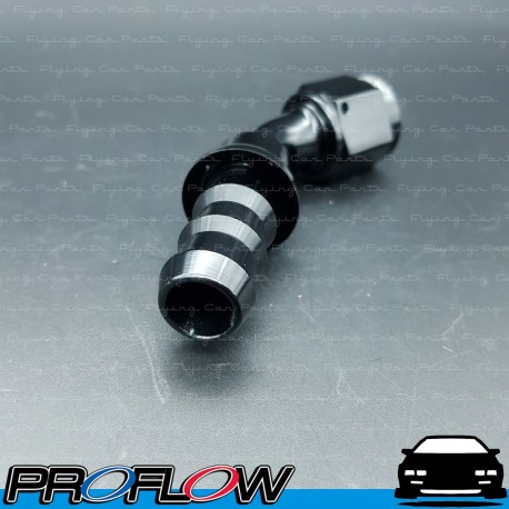 PROFLOW 400 Series 45 Degree Hose End Fitting Black Push On  AN -10 (AN10)