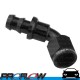 PROFLOW 400 Series 60 Degree Hose End Fitting Black Push On  AN -4 (AN4)