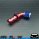 PROFLOW 400 Series 60 Degree Hose End Fitting Blue/Red Push On  AN -10 (AN10)