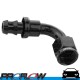 PROFLOW 400 Series 90 Degree Hose End Fitting Black Push On  AN -4 (AN4)